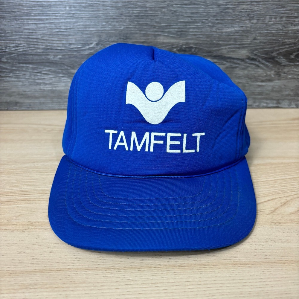 Vintage Tamflet‎ Hat Cap Snapback Blue Foam Trucker